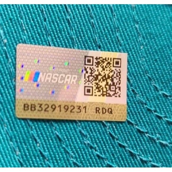 New NASCAR Denny Hamlin Striped #11 Mesh Blue Trucker Hat Cap OSFA Adult NWT - Picture 8 of 9